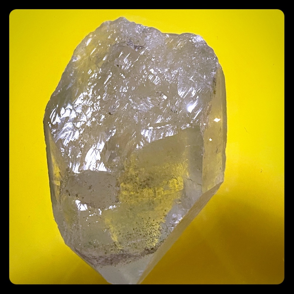 Natural quartz with display spiritual
